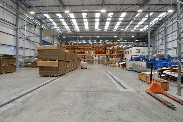 Demolition of existing factory & construction of new purpose built factory & warehouse 8