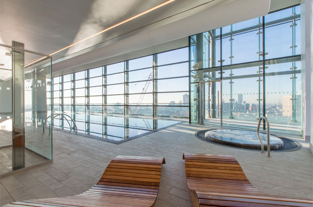 Refurbishment of prestigious 18th-floor residential block gym & swimming pool 3