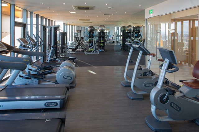 Refurbishment of prestigious 18th-floor residential block gym & swimming pool 5